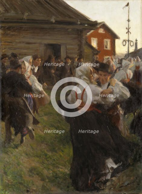 Midsummer Dance. Artist: Zorn, Anders Leonard (1860-1920)