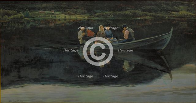 Midsummer's Eve in Norway, 1886. Creator: Christian Skredsvig.