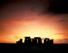 Midsummer sunset, Stonehenge, Wiltshire, 1987. Artist: John Critchley