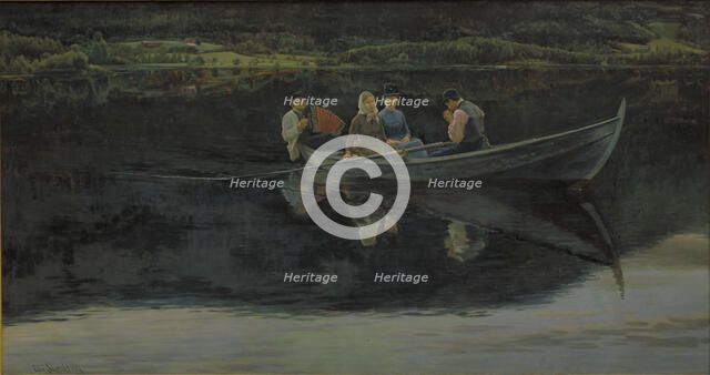 Midsummer's Eve in Norway, 1886. Creator: Christian Skredsvig.