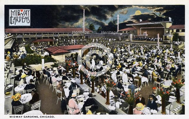 Midway Gardens, Chicago, Illinois, USA, 1915. Artist: Unknown