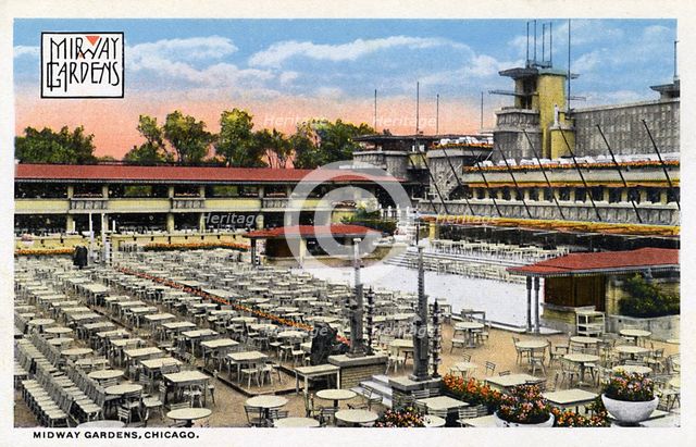 Midway Gardens, Chicago, Illinois, USA, 1915. Artist: Unknown