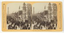 Midway Plaisance from Ill. Central Viaduct, 1887/93. Creator: Henry Hamilton Bennett