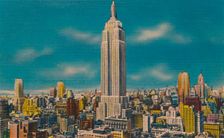 Midtown Skyline Showing Empire State Building, New York City c1940s