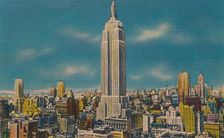 Midtown Skyline Showing Empire State Building, New York City c1940s