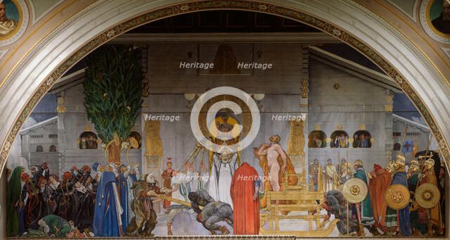 Midvinterblot (Midwinter Sacrifice), 1914-1915. Artist: Larsson, Carl (1853-1919)