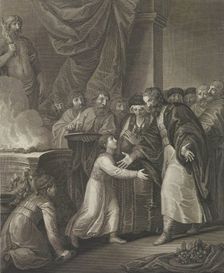 Mieszko I of Poland receives the tonsure, Late 18th century