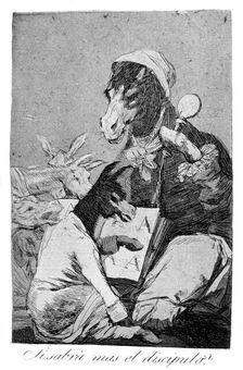 Might not the pupil know more? 1799. Artist: Francisco Goya