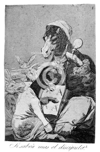 'Might not the pupil know more?', 1799. Artist: Francisco Goya