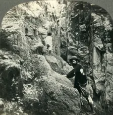Mighty Earthquake Fissure - "Lac du Nord". Soufriere Volcano, Guadeloupe, French West Indies c193 Creator: Unknown