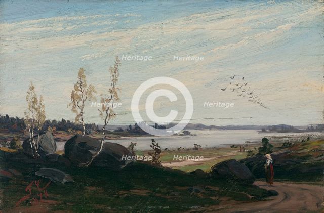 Migrating Birds, 1878. Creator: Fanny Churberg.