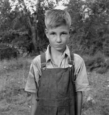 Migratory boy in squatter camp, Washington, Yakima Valley, 1939. Creator: Dorothea Lange