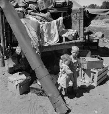 Migratory children living in "Rambler's Park", Yakima Valley, Washington, 1939. Creator: Dorothea Lange