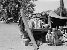 Migratory children living in "Rambler's Park", Yakima Valley, Washington, 1939. Creator: Dorothea Lange