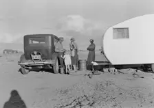Migratory family from Louisiana on Works Progress Administration (WPA), California, 1938. Creator: Dorothea Lange