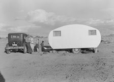 Migratory family from Louisiana on Works Progress Administration (WPA), California, 1938. Creator: Dorothea Lange