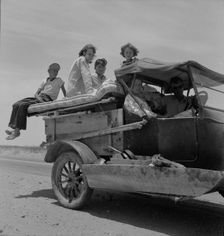Migratory family, Route 70, Arizona, 1937. Creator: Dorothea Lange