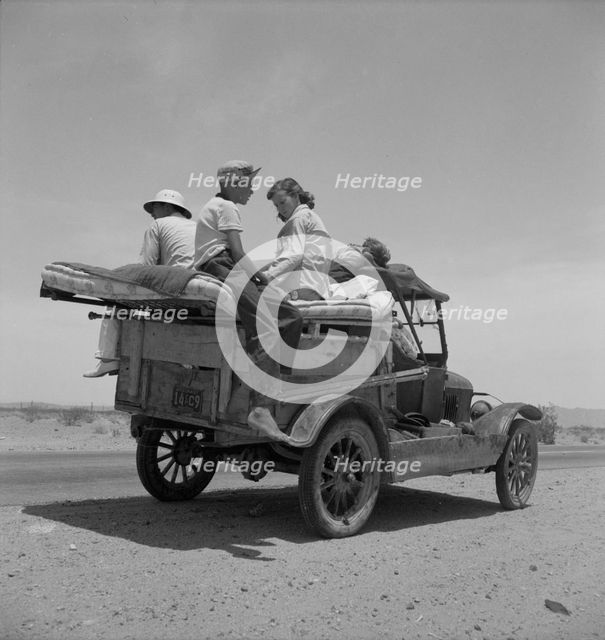 Migratory family, Route 70, Arizona, 1937. Creator: Dorothea Lange.