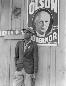 Migratory field worker, leader of the cotton strike of October 1938, Kern County, California, 1938. Creator: Dorothea Lange