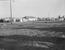 Migratory labor camp during pea harvest, FSA, Brawley, Imperial Valley, California , 1939. Creator: Dorothea Lange
