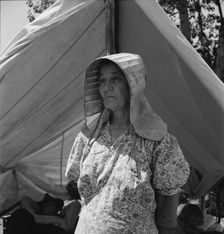 Migratory woman, originally from Texas, Yakima Valley, Washington, 1939. Creator: Dorothea Lange