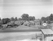 Migrant winter camp on outskirts of Sacramento, California, 1936. Creator: Dorothea Lange