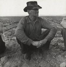 Migrant agricultural worker, Near Holtville, California, 1937. Creator: Dorothea Lange