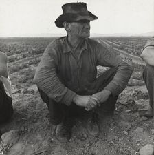 Migrant agricultural worker, Near Holtville, California, 1937. Creator: Dorothea Lange