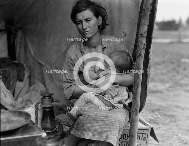 Migrant agricultural worker's family, Nipomo, California, 1936. Creator: Dorothea Lange.