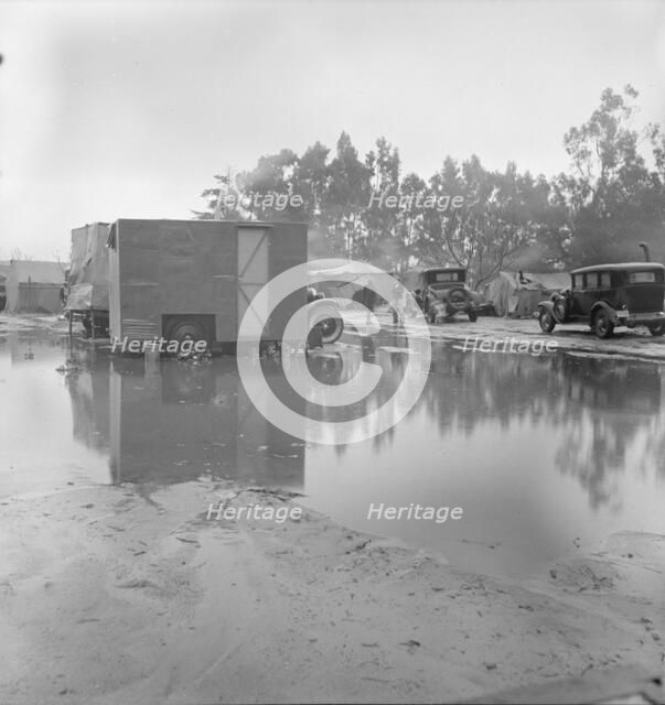 Migrant camp, California, 1936. Creator: Dorothea Lange.