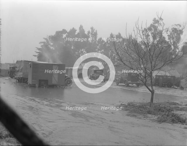Migrant camp in California during the pea harvesting, San Luis Obispo County, California, 1936. Creator: Dorothea Lange.