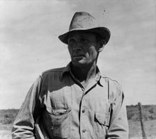 Migrant oil worker near Odessa, Texas, 1937. Creator: Dorothea Lange
