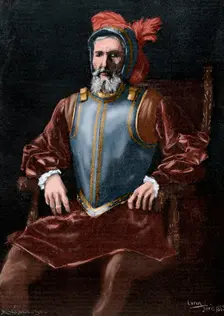 Miguel Lopez de Legazpi, Spanish admiral and governor, 1886. Creator: Weber