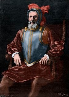 Miguel Lopez de Legazpi, Spanish admiral and governor, 1886. Creator: Weber