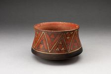 MIiniature Bowl with Geometric Textile-like Pattern, A.D. 1450/1532. Creator: Unknown