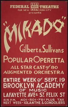 Mikado, New York, [1930s]. Creator: Unknown