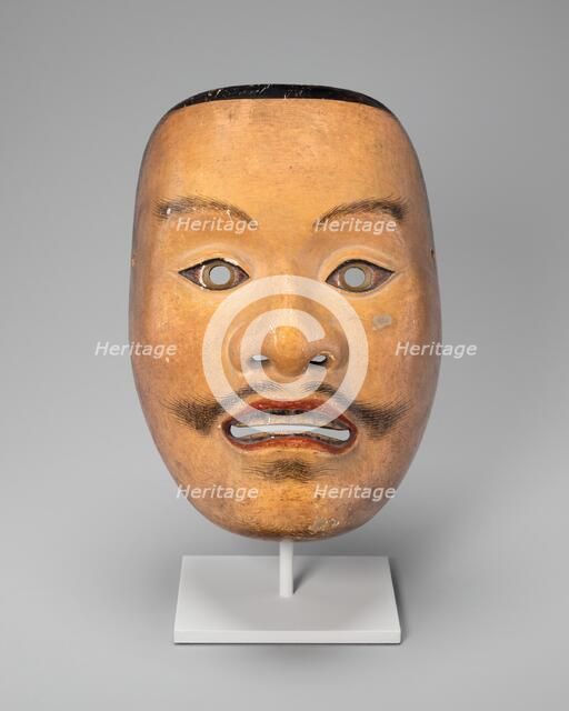 Mikazuki (male deity) Noh mask, 16th century. Creator: Unknown.