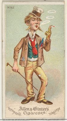 Mike, from World's Dudes series (N31) for Allen & Ginter Cigarettes, 1888. Creator: Allen & Ginter