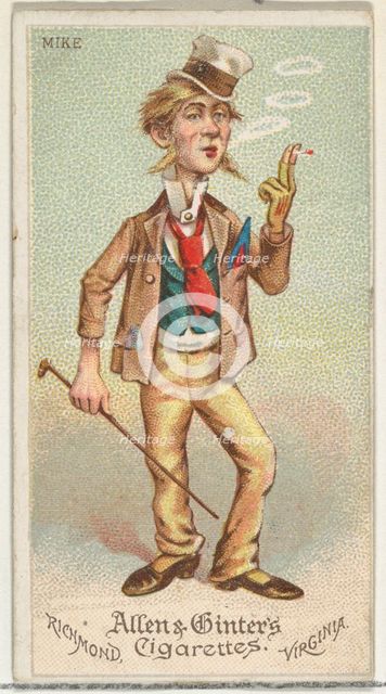 Mike, from World's Dudes series (N31) for Allen & Ginter Cigarettes, 1888. Creator: Allen & Ginter.
