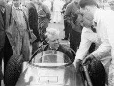 Mike Hawthorn during the International Trophy at Silverstone, Northamptonshire, 1955
