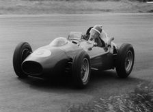 Mike Hawthorn in the Dutch Grand Prix, Zandvoort, 1958