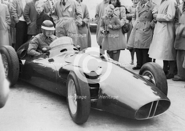 Mike Hawthorn in BRM 1956. Creator: Unknown.