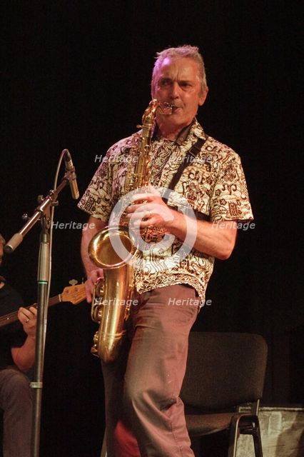 Mike Pappenheim, The Gogoville Blues Stars, Crawley Blues Club, Hawth, West Sussex, 18 Oct 2019. Creator: Brian O'Connor.