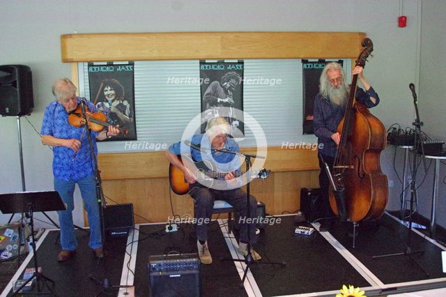 Mike Piggott’s Hot Club Trio, The Hawth, Crawley, West Sussex, 20 July 2025. Creator: Brian O'Connor.