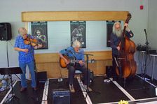 Mike Piggott’s Hot Club Trio, The Hawth, Crawley, West Sussex, 20 July 2025. Creator: Brian O'Connor