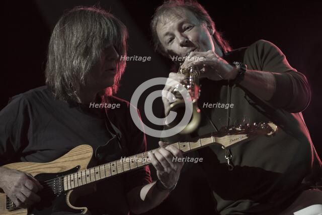 Mike Stern and Bill Evans, 2013. Artist: Alan John Ainsworth.