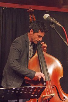 Mikele Montolli, Nigel Price Quartet, Verdict Jazz Club, Brighton, E. Sussex, 2022. Creator: Brian O'Connor