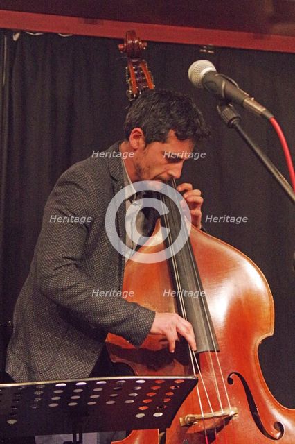 Mikele Montolli, Nigel Price Quartet, Verdict Jazz Club, Brighton, E. Sussex, 2022. Creator: Brian O'Connor.