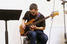 Mikele Montolli, Basil Hodge Quintet, Jazz Africa, Loughton Methodist Church, Essex, Apr 2023. Creator: Brian O'Connor