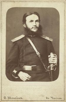 Mikhail Viktorovich Vasilevsky, half-length portrait, facing slightly right..., between 1880 and 86. Creator: Unknown